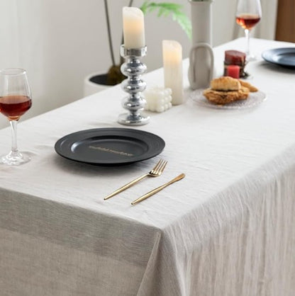 Rayon Linen Table Linens | Linen Tablecloths for Events and Decor | Multiple Colors |