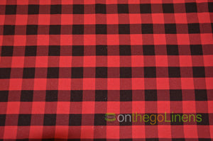 Picnic Checkered Napkin | Gingham Table Napkins | 1x1 Checker | 100% Polyester |