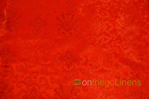 48" Wide Chinese Medallion Brocade Fabric by the Yard | Chinese Medallion Fabric | Multiple Colors |