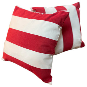 100% Cotton Canvas 2" Stripe Fabric | Sold by the Yard | Four Colors Available | 60" Wide |