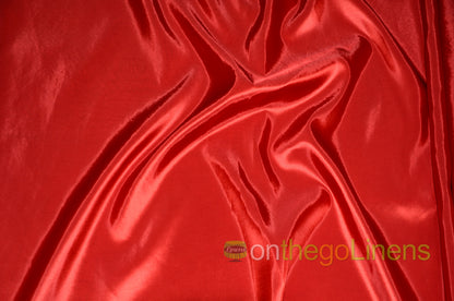 Stretch Taffeta Fabric by the Yard | Spandex Taffeta Fabric | 60" wide | Multiple Colors |