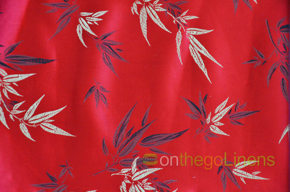 45" Chinese Brocade Bamboo Fabric by the Yard | Chinese Bamboo Design | Multiple Colors |