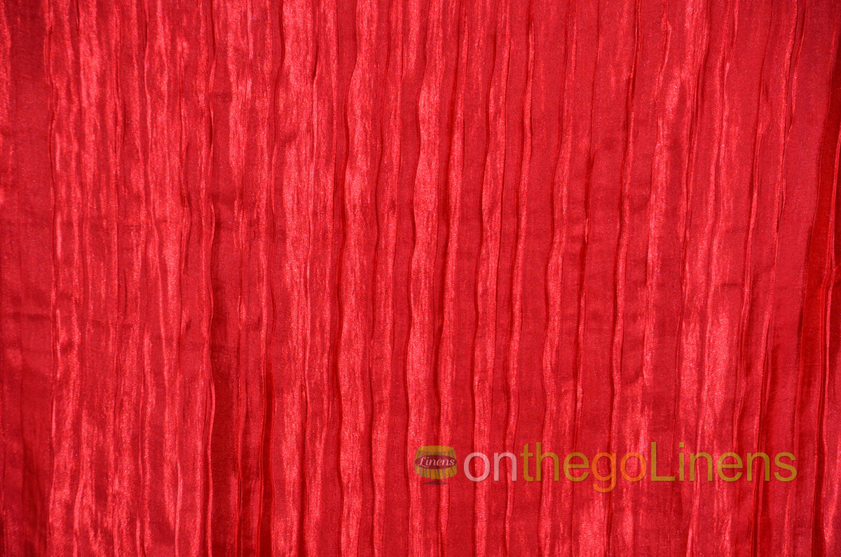 Italian Crush Satin Table Linens | Multiple Colors | 100% Polyester |