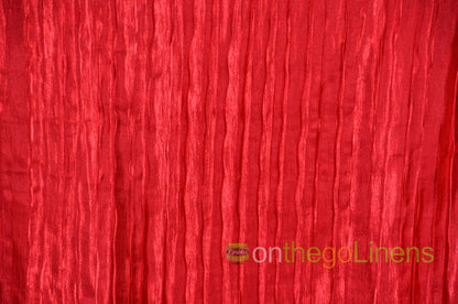 Italian Crush Satin Table Linens | Multiple Colors | 100% Polyester |