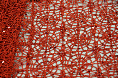 Chemical Lace Chain Embroidery Fabrics | Swirl Chain Lace Fabric by the Yard & Wholesale Bolt |