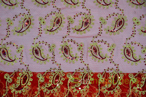 Coco Paisley Embroidery Table Overlays | Metallic Coco Paisley Embroidery Overlays | Multiple Colors |