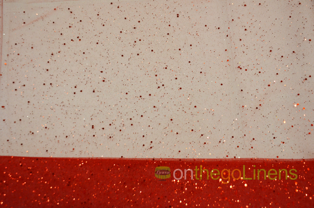 Tulle Glitter with Sequins Fabric by the Yard | Tulle filled with Glitter and Sequins | 60" Wide | Multiple Colors |