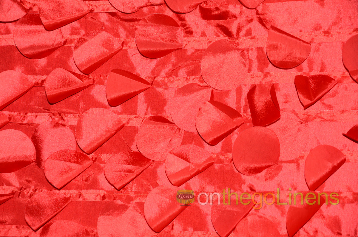Petal Taffeta Fabric by the Yard | Round Hanging Petal Taffeta Fabric |