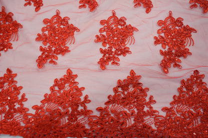 Camilla Embroidery Fabric by the Yard | Lace Embroidery | Multiple Colors |