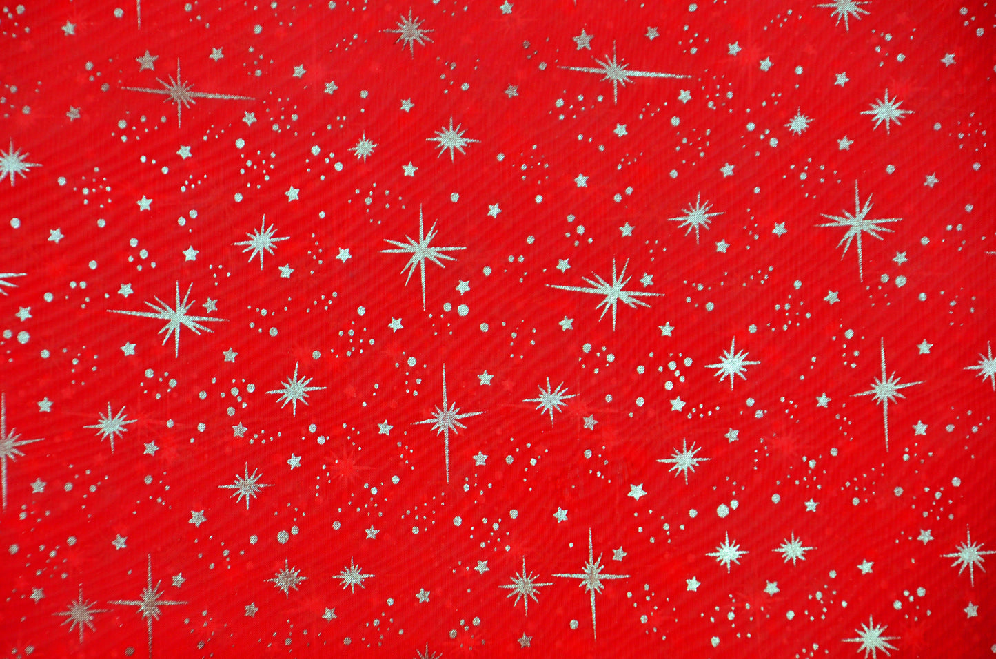 Star Foil Organza Fabric by the Yard | Metallic Star Print on Organza Fabric | 60" Wide | Multiple Colors |