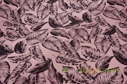 Bohemian Paradise Event Drapery Panels | 3 Colors | Satin Print | Tropical Banana Leaf |