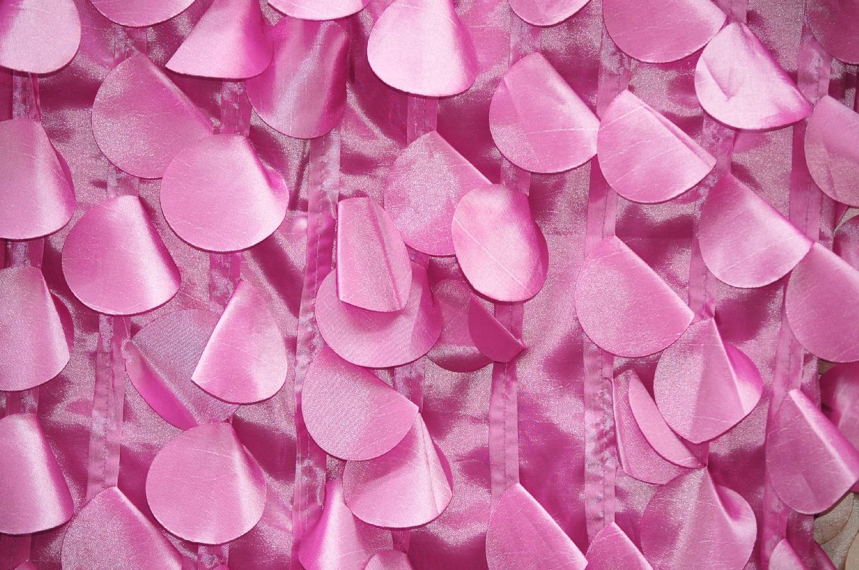 Petal Taffeta Fabric by the Yard | Round Hanging Petal Taffeta Fabric |