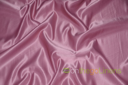 Lamour Satin Fabric by the Yard & Bolt | 100% Polyester Semi Dull Heavy Satin Fabric | 60" Wide | Multiple Colors |