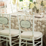 Rosette Satin Bordeaux Table Linens | Rosette Satin Flower on Mesh Background Tablecloths  | Multiple Colors |