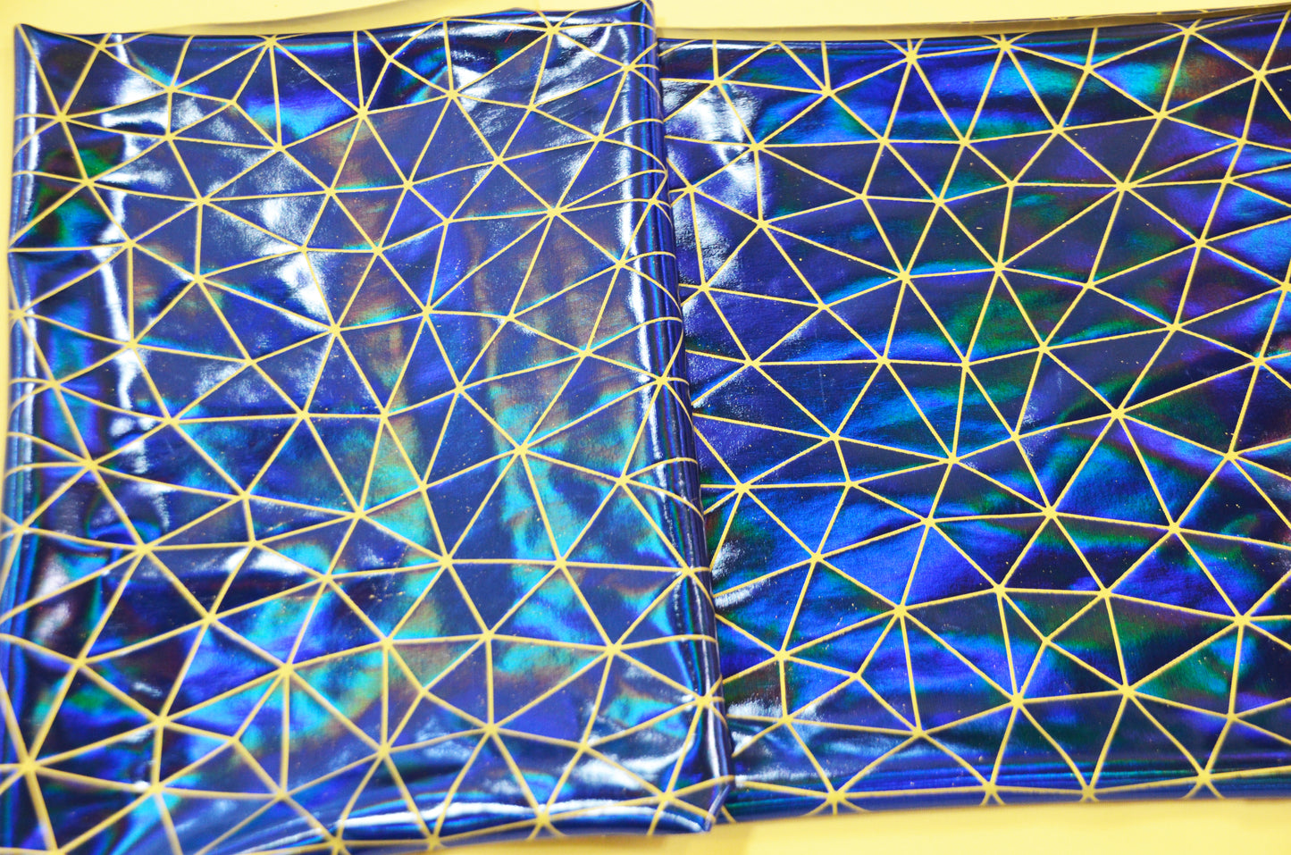 Geometric Mirror Hologram Spandex Fabrics | Dancewear Spandex Fabric | 60" Wide |