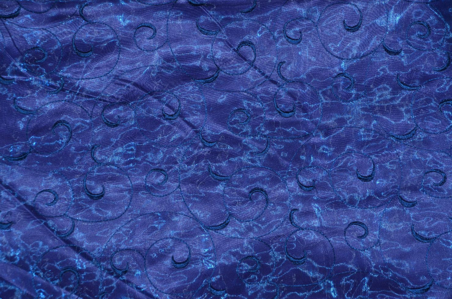 Swirl Organza Fabric by the Yard | Organza Embroidery Fabric | Multiple Colors |