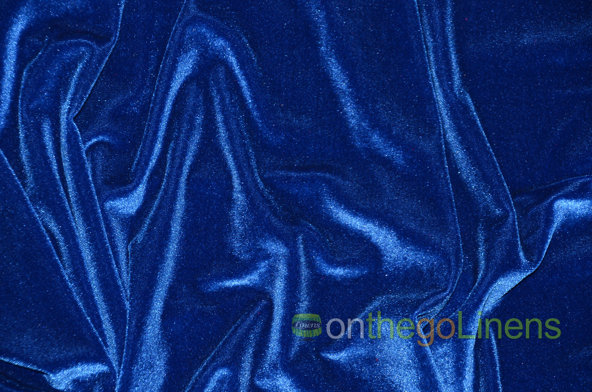 Stretch Velvet Fabric by the Yard | Soft and Smooth Spandex Velvet Fabric | 60" wide | Multiple Colors | Wholesale Bolt Available |