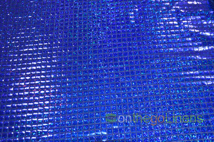 Hologram Quad Sequins Fabric by the Yard | Hologram Square Confetti Sequins Fabric | 45" Wide | Multiple Colors |