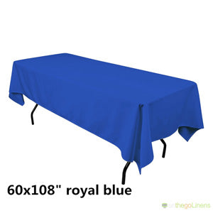 60" x 108" Banquet Polyester Tablecloth | Multiple Colors | Econoline Ready to Ship |