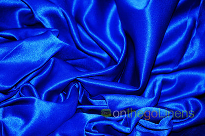 Stretch Lamour Satin Fabric by the Yard | Stretch Matte Satin | Stretch Duchess Satin Fabric for Bridal, Wedding, Costumes |