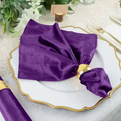 BT Royal™ --------------------------------------- Plush Velvet Table Napkins | Velvet Table Napkins for Decor and Events | Multiple Colors | Manufactured in the USA |