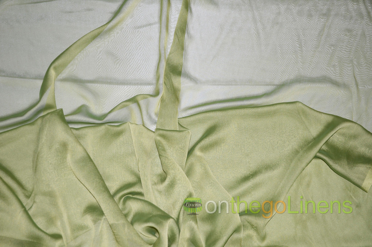 IFR Two Tone Chiffon Event Drapery Panels | Cationic Chiffon Curtains | Inherently Fire Retardant |