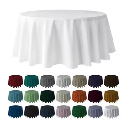 Wrinkle Free Scuba Tablecloths | Double Knit Scuba Table Linens for Events & Decor | Multiple Colors Available |