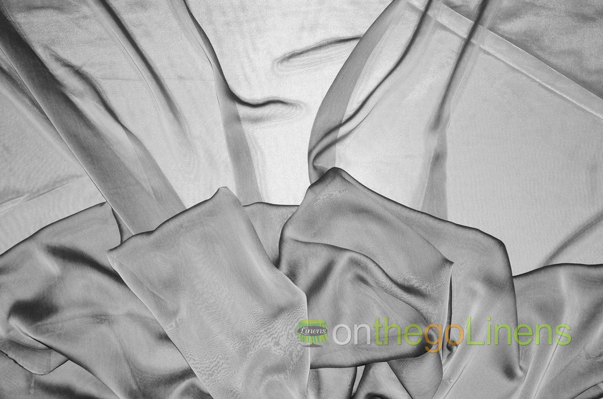 IFR Two Tone Chiffon Event Drapery Panels | Cationic Chiffon Curtains | Inherently Fire Retardant |
