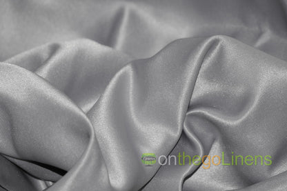 Stretch Lamour Satin Fabric by the Yard | Stretch Matte Satin | Stretch Duchess Satin Fabric for Bridal, Wedding, Costumes |