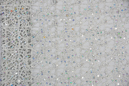 Chemical Lace Chain Embroidery Table Overlay and Table Banquet | Multiple Colors |