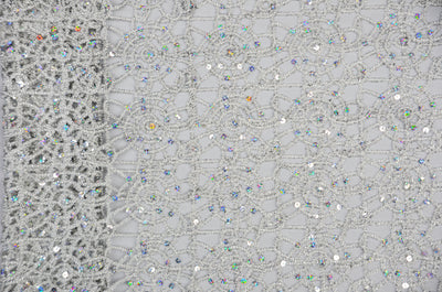 Chemical Lace Chain Embroidery Table Overlay and Table Banquet | Multiple Colors |