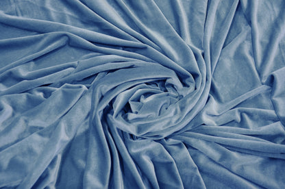 Stretch Velvet Fabric by the Yard | Soft and Smooth Spandex Velvet Fabric | 60" wide | Multiple Colors | Wholesale Bolt Available |
