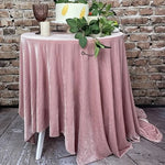 Stretch Velvet Tablecloths | Soft and Smooth Spandex Velvet Table Linens | Multiple Colors |