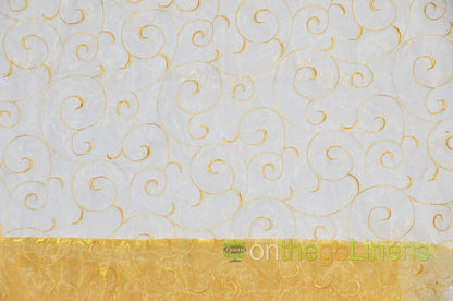 Swirl Organza Fabric by the Yard | Organza Embroidery Fabric | Multiple Colors |