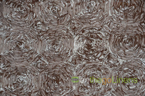 Rosette Satin Fabric by the Yard | 54" Wide | 3d Rose Satin Fabric |