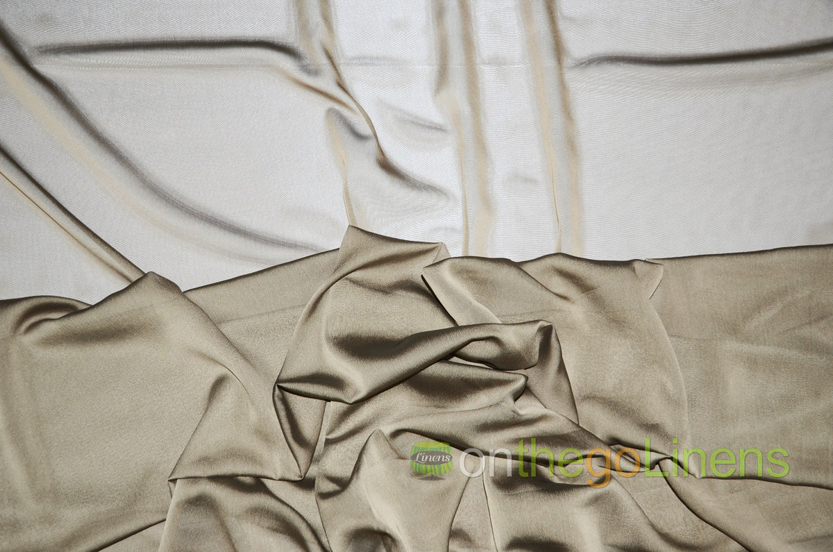 IFR Two Tone Chiffon Event Drapery Panels | Cationic Chiffon Curtains | Inherently Fire Retardant |