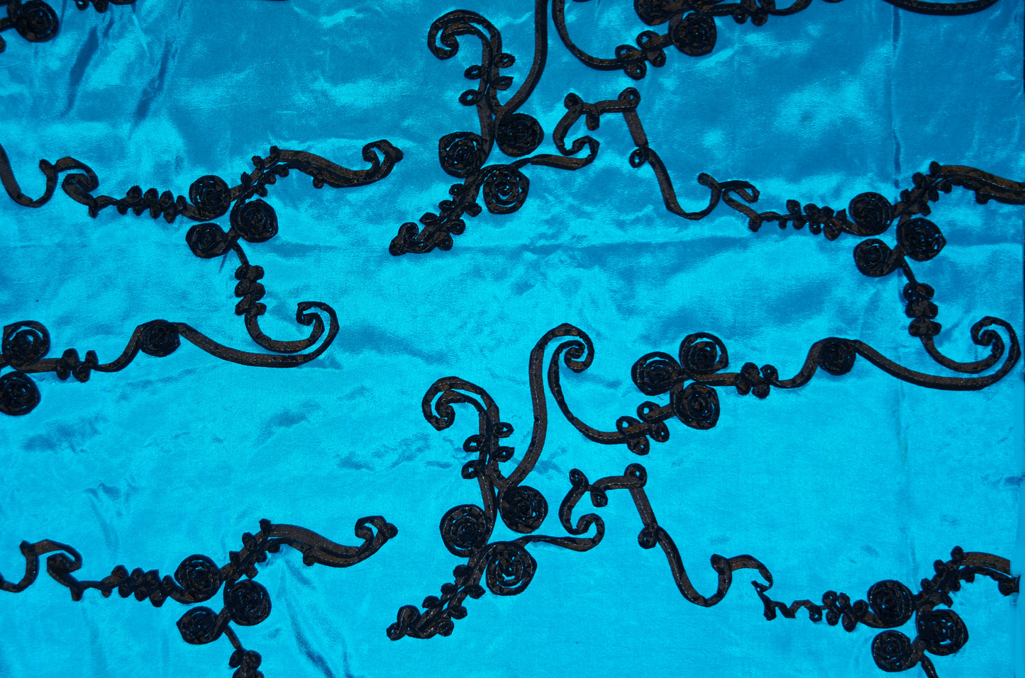 Ribbon Taffeta Fabric by the Yard | Taffeta Ribbon Embroidery Fabric | Multiple Colors |