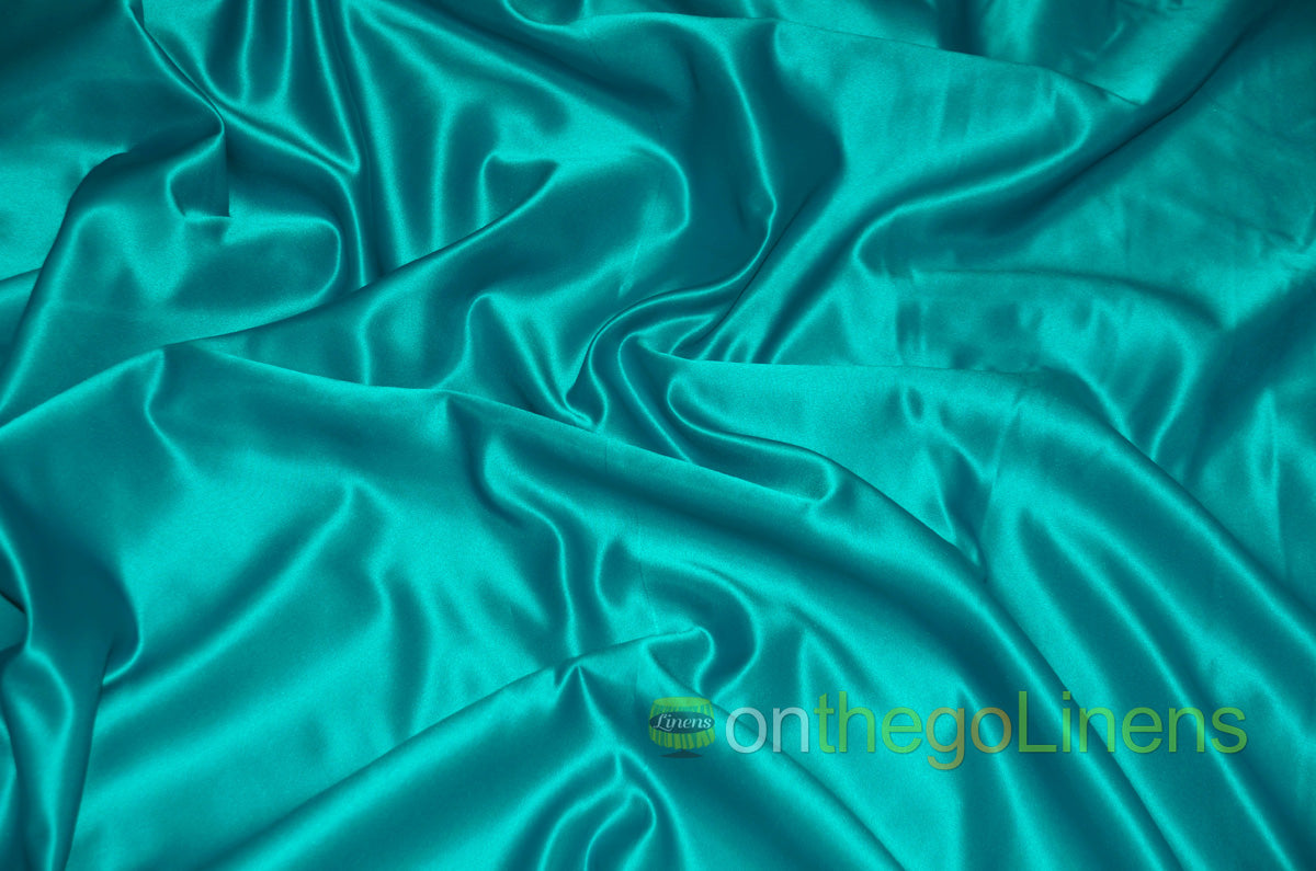 Lamour Satin Fabric by the Yard & Bolt | 100% Polyester Semi Dull Heavy Satin Fabric | 60" Wide | Multiple Colors |