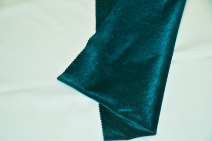 Stretch Velvet Fabric by the Yard | Soft and Smooth Spandex Velvet Fabric | 60" wide | Multiple Colors | Wholesale Bolt Available |