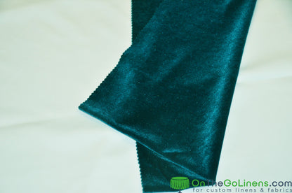 Stretch Velvet Fabric by the Yard | Soft and Smooth Spandex Velvet Fabric | 60" wide | Multiple Colors | Wholesale Bolt Available |