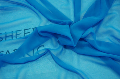 Imitation Silk Chiffon Fabric by the Yard | Feels Like Silk, Washes Like Polyester | 43" Wide | 100% Polyester |
