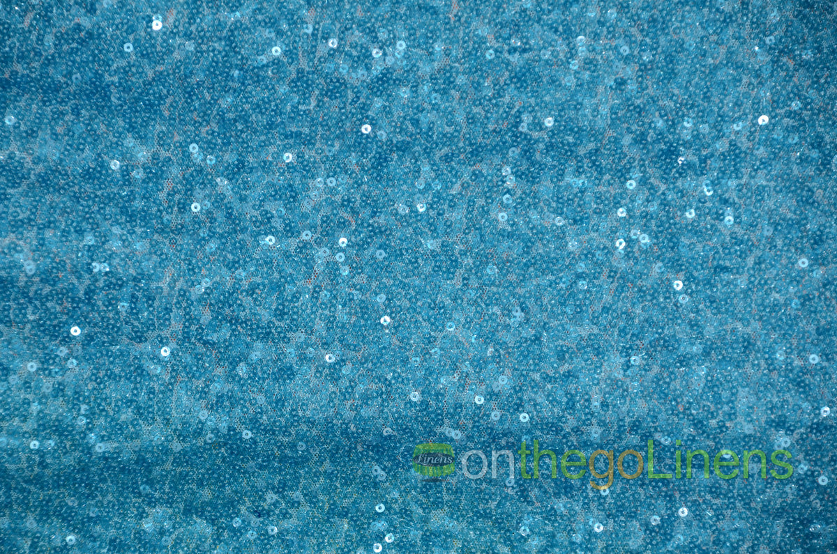 Glitz Mesh Sequins Fabric by the Yard & Bolt | 54" Wide | Multiple Colors |