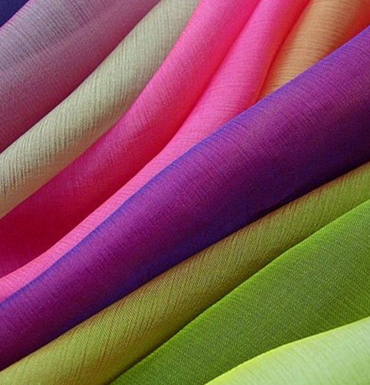 IFR Two Tone Chiffon Fabric 60" Wide Cationic Chiffon 100% Polyester