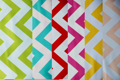 Lamour Satin Chevron Print Fabric by the Yard and Wholesale Bolt | 60" Wide | 100% Polyester | Multiple Colors |