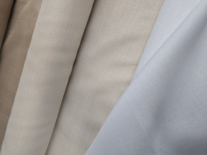 Rustic Linen Fabric by the Yard | Faux Linen Fabric by the Yard | 100% Polyester | Multiple Colors |