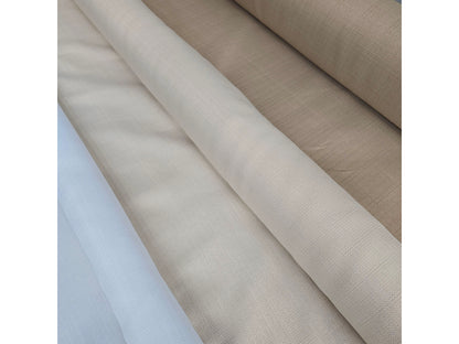 Rustic Linen Event Drapery Panels | Faux Linen Curtains | 100% Polyester | Multiple Colors |
