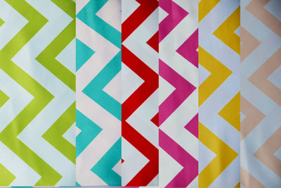 Lamour Satin Chevron Print Fabric by the Yard and Wholesale Bolt | 60" Wide | 100% Polyester | Multiple Colors |