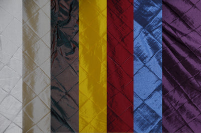 Pintuck 4x4 Fabric by the Yard | Diamond Taffeta Fabric | 52" wide | Multiple Colors |