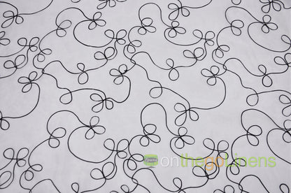 Fantasia Sheer Embroidery Fabric by the Yard | Organza Embroidery Fabric | 54" wide | Multiple Colors