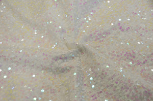 Taffeta Sequins Fabric by the Yard | Sequins Taffeta Fabric in Multiple Colors | 54" Wide |